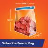 imageHefty Slider Freezer Storage Bags Gallon Size 10 Count