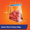 imageHefty Slider Freezer Storage Bags Quart Size 35 Count Pack of 9 315 TotalQuart  35 Count Pack of 1