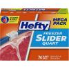 imageHefty Slider Freezer Storage Bags Quart Size 74 CountQuart