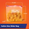 imageHefty Slider Storage Bags Gallon Size 66 CountGallon  15 Count Pack of 9