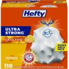 imageHefty Ultra Strong 13 Gallon Trash Bags Tall Kitchen Trash Bags 13 Gallon Size Resist Leaks Punctures and Rips Continuous Odor Control White Fabuloso Lemon Scent 80 BagsCitrus Twist