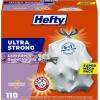 imageHefty Ultra Strong 13 Gallon Trash Bags Tall Kitchen Trash Bags 13 Gallon Size Resist Leaks Punctures and Rips Continuous Odor Control White Fabuloso Lemon Scent 80 BagsLavender  Sweet Vanilla