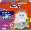imageHefty Ultra Strong 13 Gallon Trash Bags Tall Kitchen Trash Bags 13 Gallon Size Resist Leaks Punctures and Rips Continuous Odor Control White Fabuloso Lemon Scent 80 BagsFabuloso