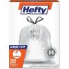 imageHefty Made to Fit Trash Bags Fits simplehuman Size G 8 Gallons 100 Count 5 Pouches of 20 Bags Each  Packaging May VarySilver