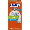 imageHefty Clear Trash Bags Clear 13 Gallon 60 CountClear