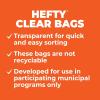 imageHefty Clear Trash Bags Clear 13 Gallon 60 CountClear