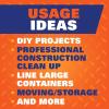 imageHefty Load ampamp Carry Heavy Duty Contractor Large Trash Bags 42 Gallon 26 Count26 Count Pack of 1