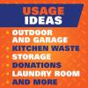 imageHefty Strong Large Trash Bags 33 Gallon 48 CountBlack