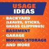 imageHefty Strong Lawn ampamp Leaf Trash Bags 39 Gallon 38 CountBlack