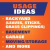 imageHefty Ultra Strong Lawn ampamp Leaf Trash Bags Unscented 39 Gallon 16 CountUltra Strong  16 Count