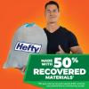 imageHefty Ultra Strong Made with 50 Recovered Materials Tall Kitchen Trash Bags Gray Unscented 13 Gallon 110 CountGrey
