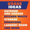 imageHefty Ultra Strong Multipurpose Large Trash Bags Black Unscented 30 Gallon 25 Count Pack of 1Black