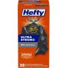 imageHefty Ultra Strong Multipurpose Large Trash Bags Black Unscented 30 Gallon 25 Count Pack of 1Black