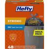 imageHefty Strong Large Trash Bags 33 Gallon 48 CountBlack