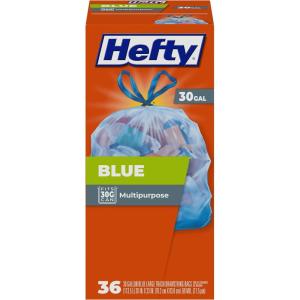 imageHefty Clear Trash Bags Clear 13 Gallon 60 CountBlue