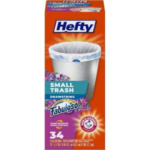 imageHefty Small Trash Bags Fabuloso Scent 4 Gallon 52 CountFabuloso