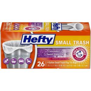 imageHefty Small Trash Bags Fabuloso Scent 4 Gallon 52 Countlavender