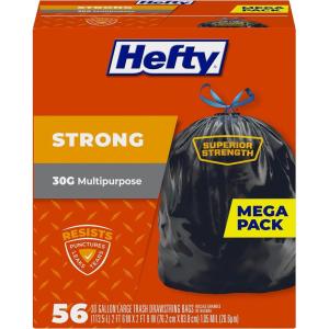 imageHefty Strong Large Trash Bags 30 Gallon 56 Count56 Count Pack of 1
