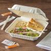 imageHefty ECOSAVE 1 Compartment Hinged Lid Containers 9 x 9 Inch 50 Count Pack of 2 100 Total3 Compartment 9x9  100 Total