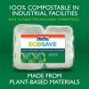 imageHefty ECOSAVE 1 Compartment Hinged Lid Containers 9 x 9 Inch 50 Count Pack of 2 100 TotalHoagie 9 x 6  150 Total