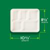 imageHefty ECOSAVE Compostable 5Compartment Paper Trays 12 Count