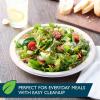 imageHefty ECOSAVE Compostable Paper Plates 834 Inch 60 CountWhite
