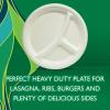 imageHefty ECOSAVE Compostable Paper Plates 834 Inch 60 CountWhite