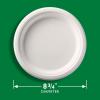 imageHefty ECOSAVE Compostable Paper Plates 834 Inch 60 CountWhite