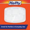 imageHefty Everyday SoakProof Foam Compartment Tray White 9 x 11 Inch 40 Count Pack of 6 240 Total