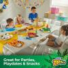 imageHefty Zoo Pals Party Edition Paper Plates for Kids Assorted Animal Designs 775 Inches with Two Dipping Compartments 20 Count20 Count