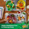 imageHefty Zoo Pals Party Edition Paper Plates for Kids Assorted Animal Designs 775 Inches with Two Dipping Compartments 20 Count20 Count