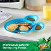 imageHefty Zoo Pals Party Edition Paper Plates for Kids Assorted Animal Designs 775 Inches with Two Dipping Compartments 20 Count20 Count Pack of 2