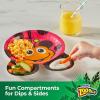 imageHefty Zoo Pals Party Edition Paper Plates for Kids Assorted Animal Designs 775 Inches with Two Dipping Compartments 20 Count20 Count Pack of 2