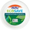 imageHefty ECOSAVE Compostable Paper Bowls 28 Ounce White 15 Count Pack of 1228 oz