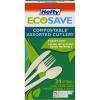 imageHefty ECOSAVE Heavy Duty Assorted Cutlery White 24 Count Pack of 824 Count