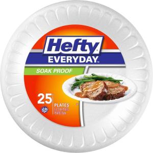 imageHefty Everyday Foam Plates 9 Inch Round 45 Count Pack of 12 540 Total10in Plate