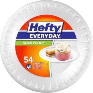 imageHefty Everyday Foam Plates 9 Inch Round 45 Count Pack of 12 540 Total7in Plate