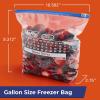 imageHefty Calendar Slider Quart Freezer Bags 1 Quart Slider Bags with Stand and Fill Expandable Bottoms Helps Prevent Freezer Burn 35 Count Pack of 4Gallon