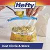 imageHefty Calendar Slider Quart Freezer Bags 1 Quart Slider Bags with Stand and Fill Expandable Bottoms Helps Prevent Freezer Burn 35 Count Pack of 4Quart