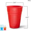 imageHefty Party On Disposable Plastic Cups Assorted 16 Ounce 100 Count16 OZ Ecosave 16 Count Pack of 3