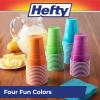 imageHefty Party On Disposable Plastic Cups Assorted 16 Ounce 100 Count16 Ounce  100 Count Pack of 1