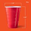 imageHefty Party On Disposable Plastic Cups Red 18 Ounce 30 Count18 Ounce
