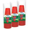 imageHefty Party On Disposable Plastic Cups Assorted 16 Ounce 100 Count16 OZ Ecosave 16 Count Pack of 3