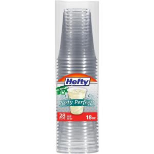imageHefty Deluxe Clear Plastic Cups  18 Ounce 28 Count
