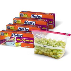 imageHefty Slider Storage Calendar Bags Gallon Size 120 CountHalf Gallon