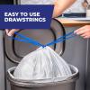 imageHefty Ultra Strong 13 Gallon Trash Bags Tall Kitchen Trash Bags 13 Gallon Size Drawstring Closure Continuous Odor Control White Clean Burst Scent 110 BagsClean Burst