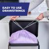 imageHefty Ultra Strong 13 Gallon Trash Bags Tall Kitchen Trash Bags 13 Gallon Size Drawstring Closure Continuous Odor Control White Clean Burst Scent 110 BagsPurple