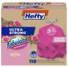 imageHefty Ultra Strong 13 Gallon Trash Bags Tall Kitchen Trash Bags 13 Gallon Size Resist Leaks Punctures and Rips Continuous Odor Control Pink Fabuloso Watermelon Scent 110 Bags