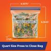 imageHefty Press to Close Plastic Freezer Bags Gallon Size 20 CountPress to Close