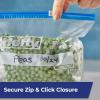 imageHefty Press to Close Plastic Freezer Bags Gallon Size 20 CountSlider